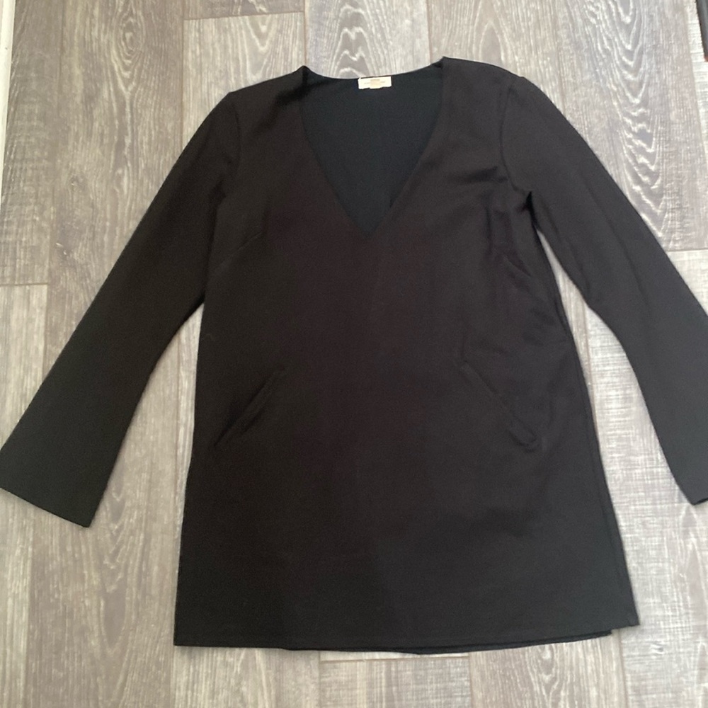 Silence & Noise Oslo deep plunge tunic dress - Picture 2 of 9